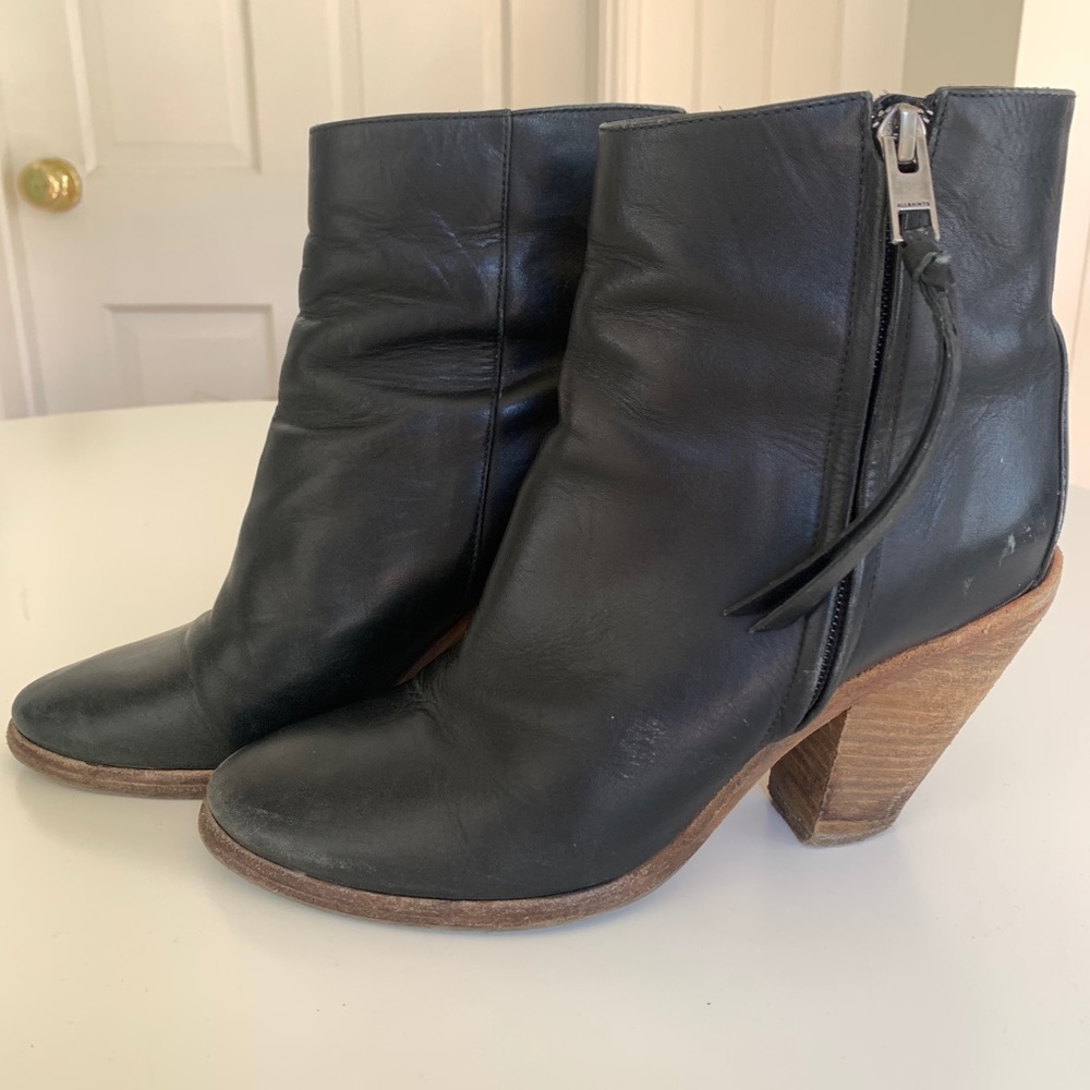 All Saints High Ankle Booties - size EU 39 (us 9)